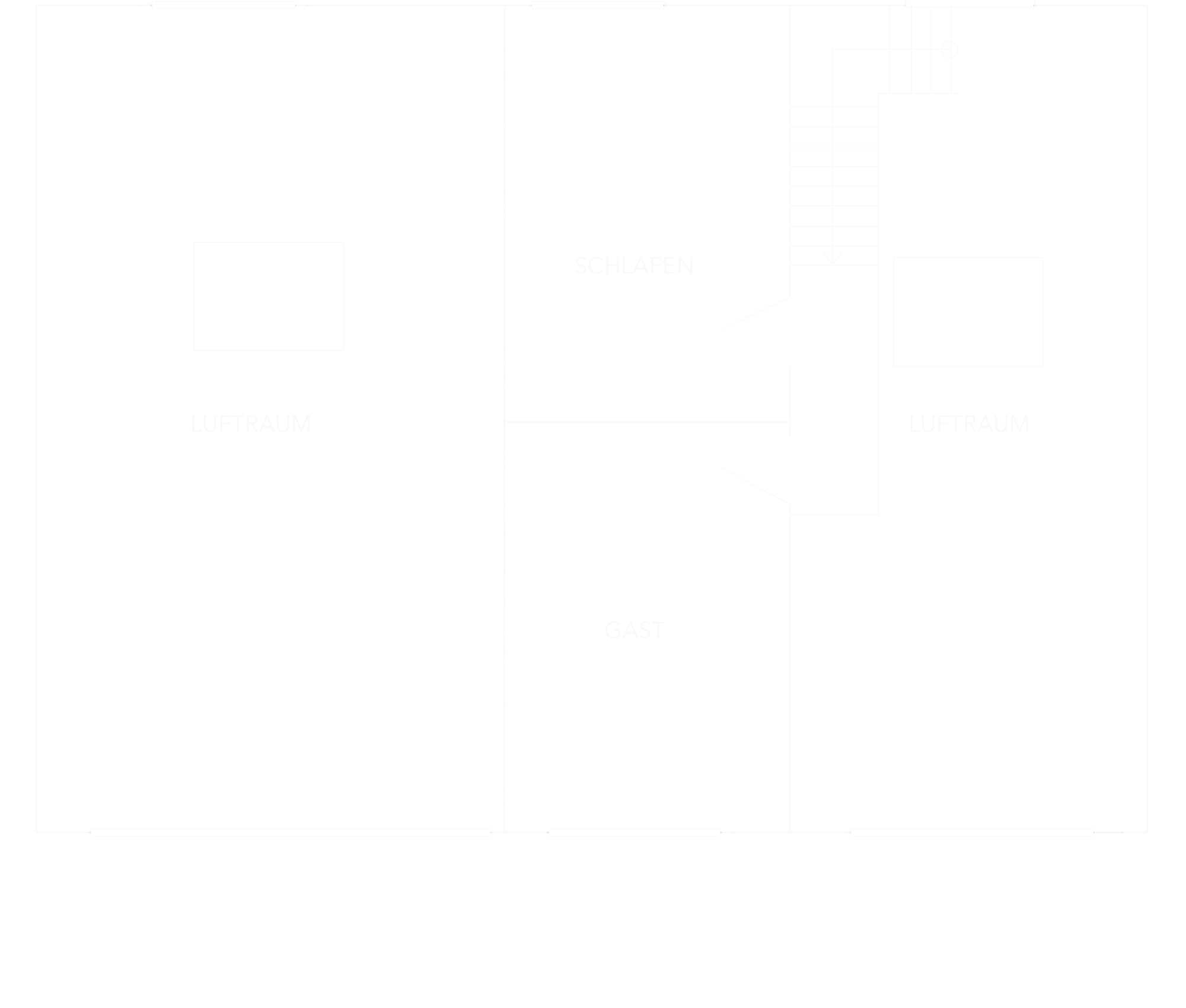 Grundriss des ersten Obergeschosses eines Lofts