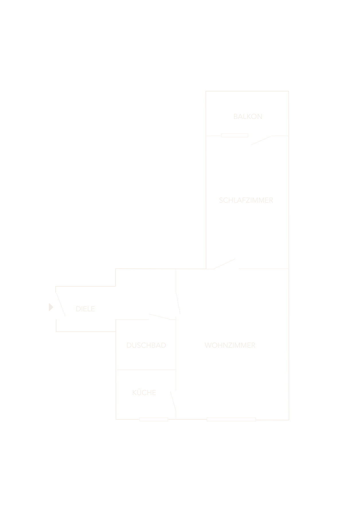 Maja Prenzel Immobilien: 2 Zimmer Wohnung mit Balkon zum Kauf in Fuerth Suedstadt Grundriss Maja Prenzel Immobilien: 2 Zimmer Wohnung mit Balkon zum Kauf in Fuerth Suedstadt Grundriss