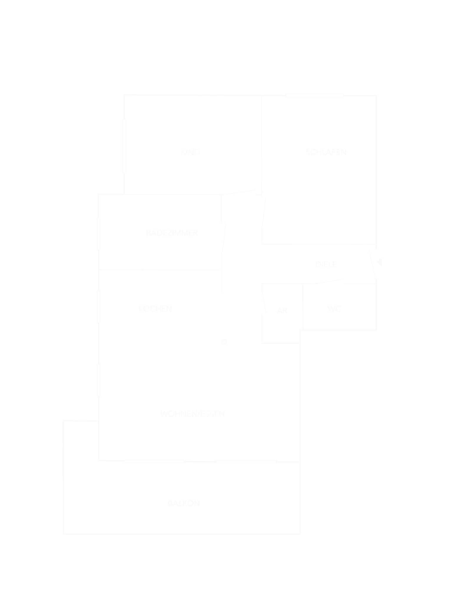 Maja Prenzel Immobilien_Neuwertige große 3 Zimmer Wohnung mit Küche in Röttenbach_Grundriss