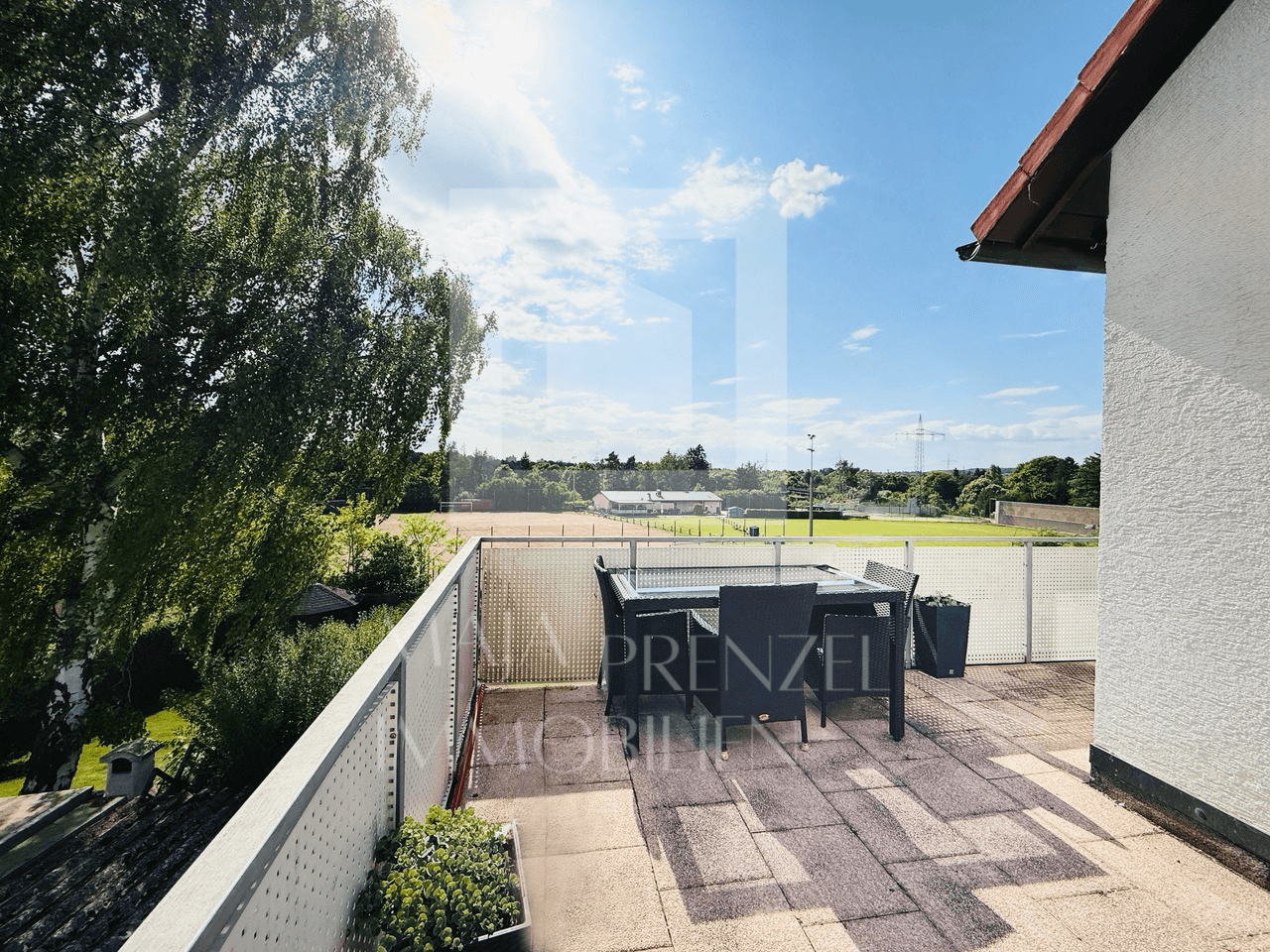 Maisonettewohnung zur Miete in Gebersdorf_Ausblick Balkon