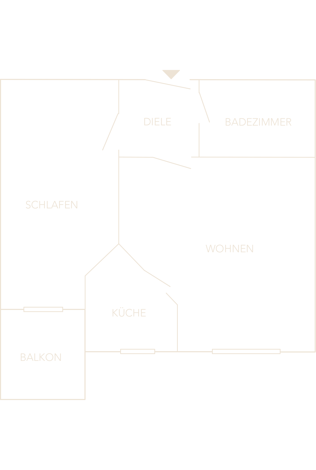 Maja Prenzel Immobilien: 2 Zimmer Apartment zum Kauf in Fuerth Suedstadt_Grundriss 2_Zimmer_Apartment_in_der_Fuerther_Suedstadt_Grundriss