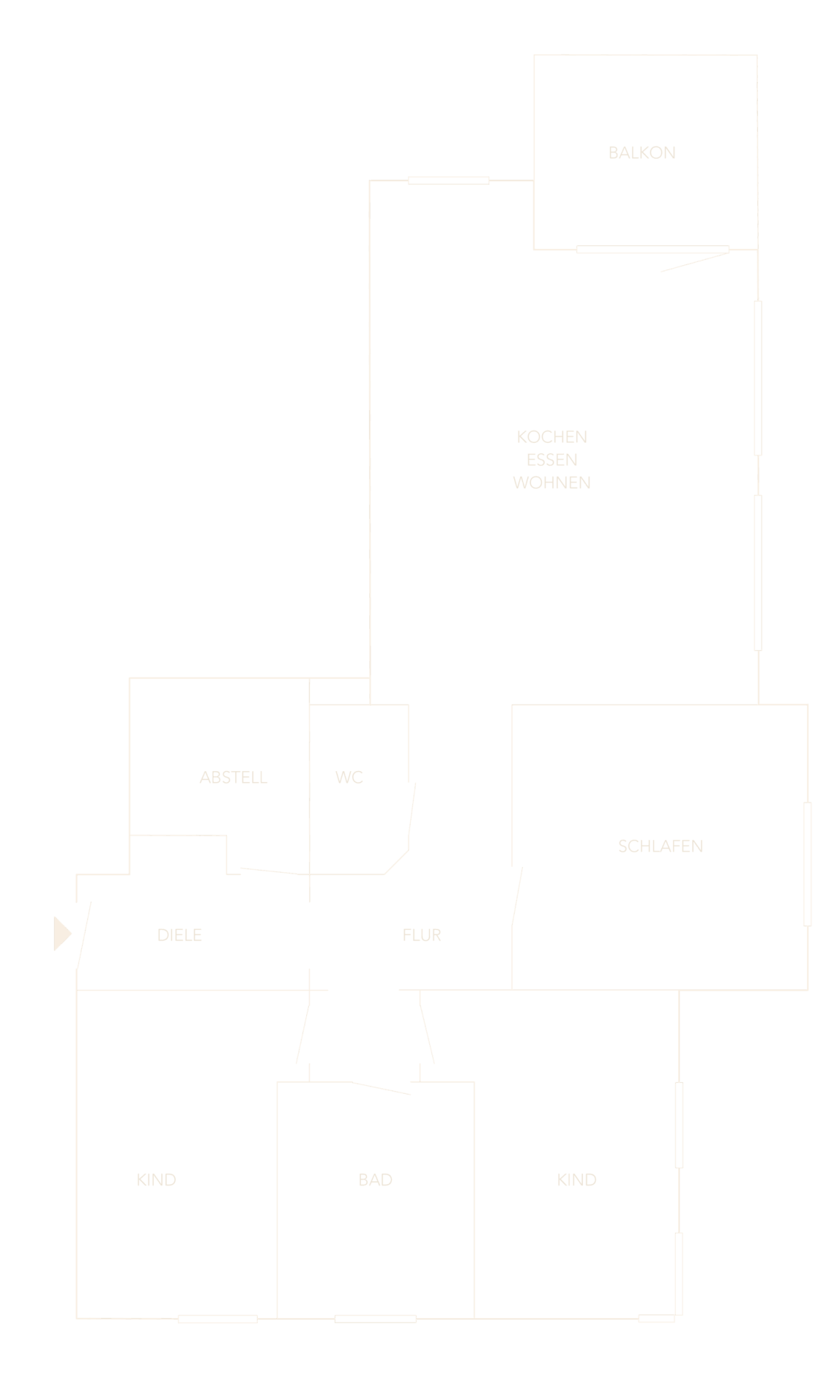 4-Zi Wohnung zur Miete in Fürth I Maja Prenzel Immobilien Immobilienmaklerin in Fürth: Grundriss 4-Zi Wohnung zur Miete in Fürth_Grundriss