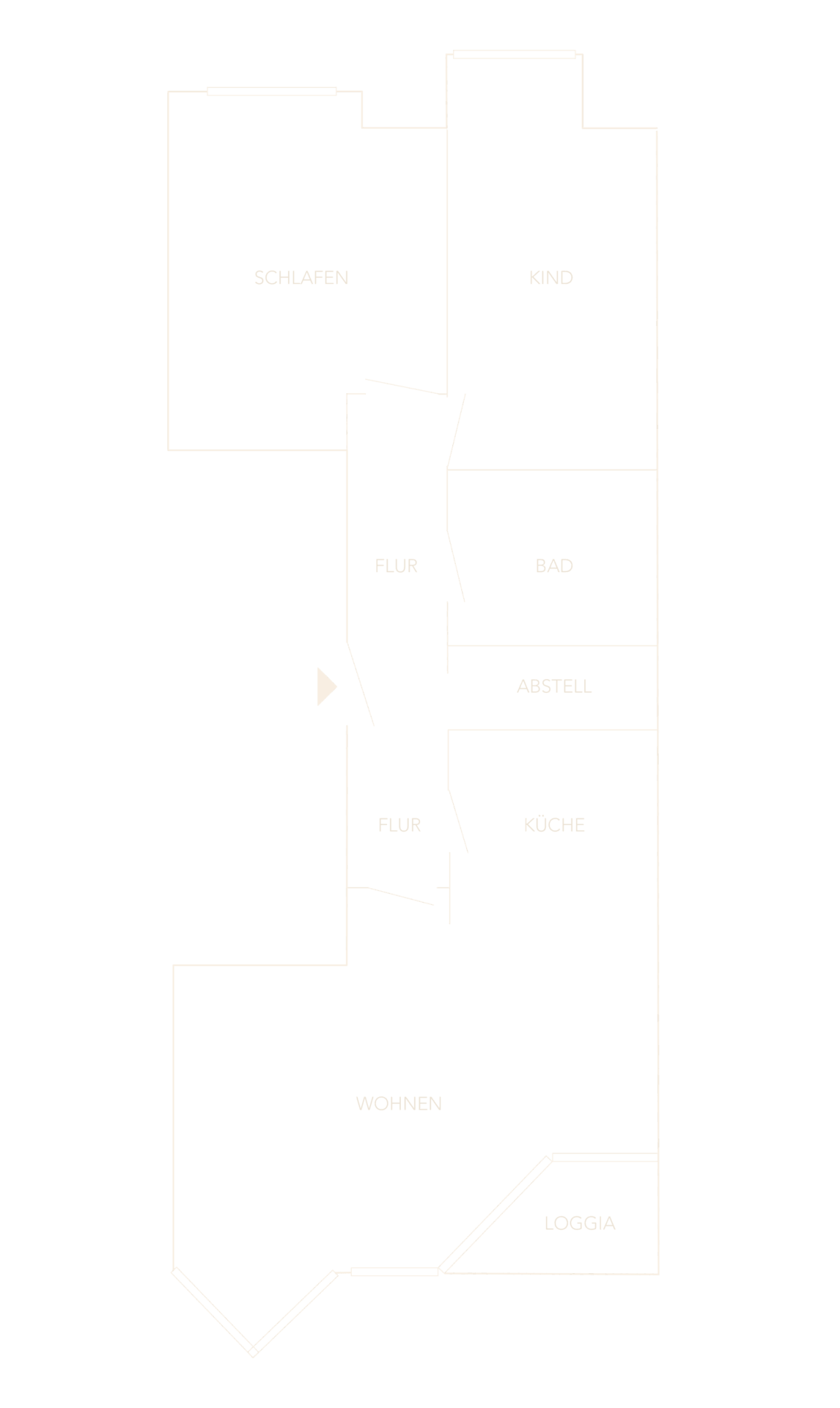 3-Zi Whg zur Miete in St. Jobst_Grundriss_Maja Prenzel Immobilien_Makler in Fürth 3-Zi Wohnung zur Miete in St. Jobst_Grundriss