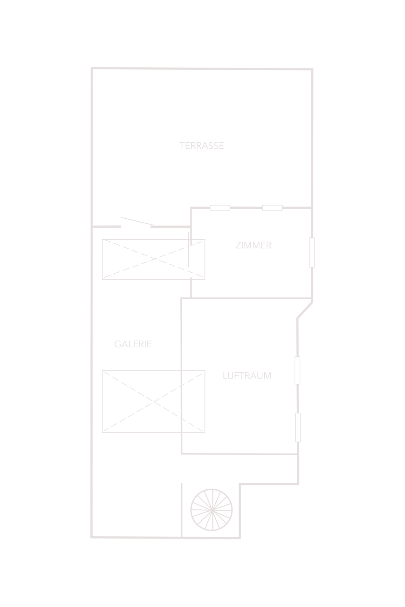 LOFT in Fürth: Wohnen und Arbeiten unter einem Dach_Grundriss OG LOFT in Fürth: Wohnen und Arbeiten unter einem Dach_Grundriss OG