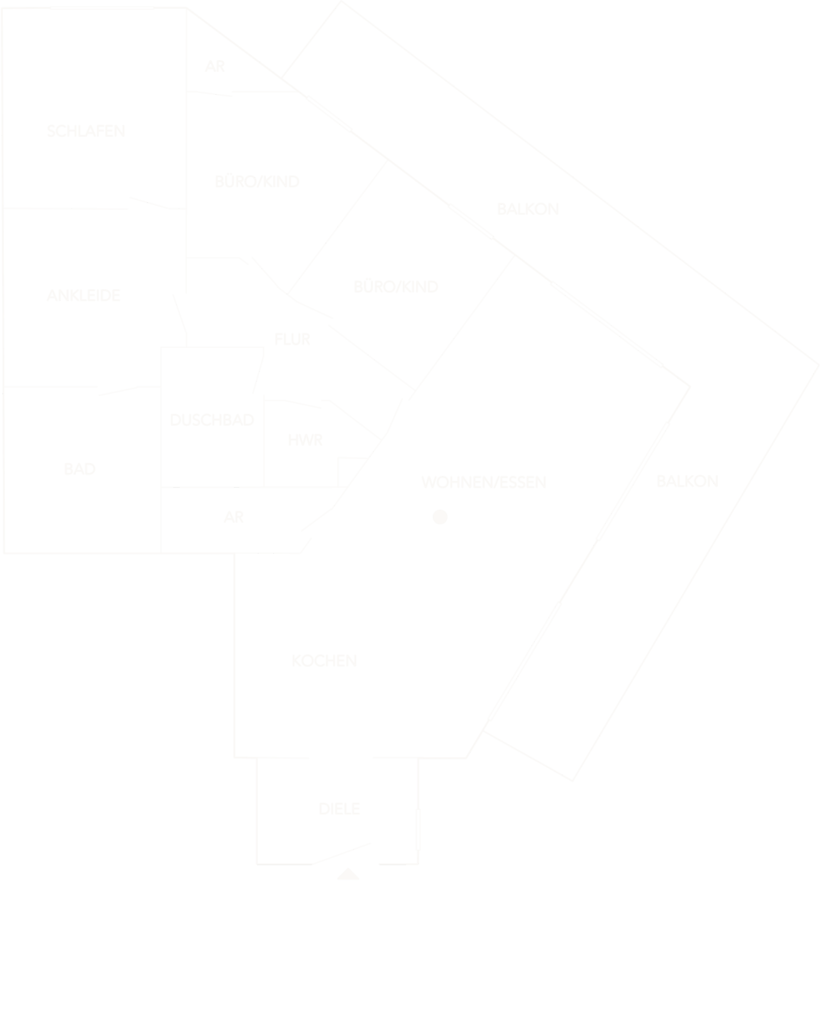 2 Zi Wohnung zum Kauf in Nuernberg St.Peter_Grundriss_Maja Prenzel IMMOBILIEN 4-Zi Wohnung zum Erstbezug in Dambach_Grundriss_Maja Prenzel IMMOBILIEN