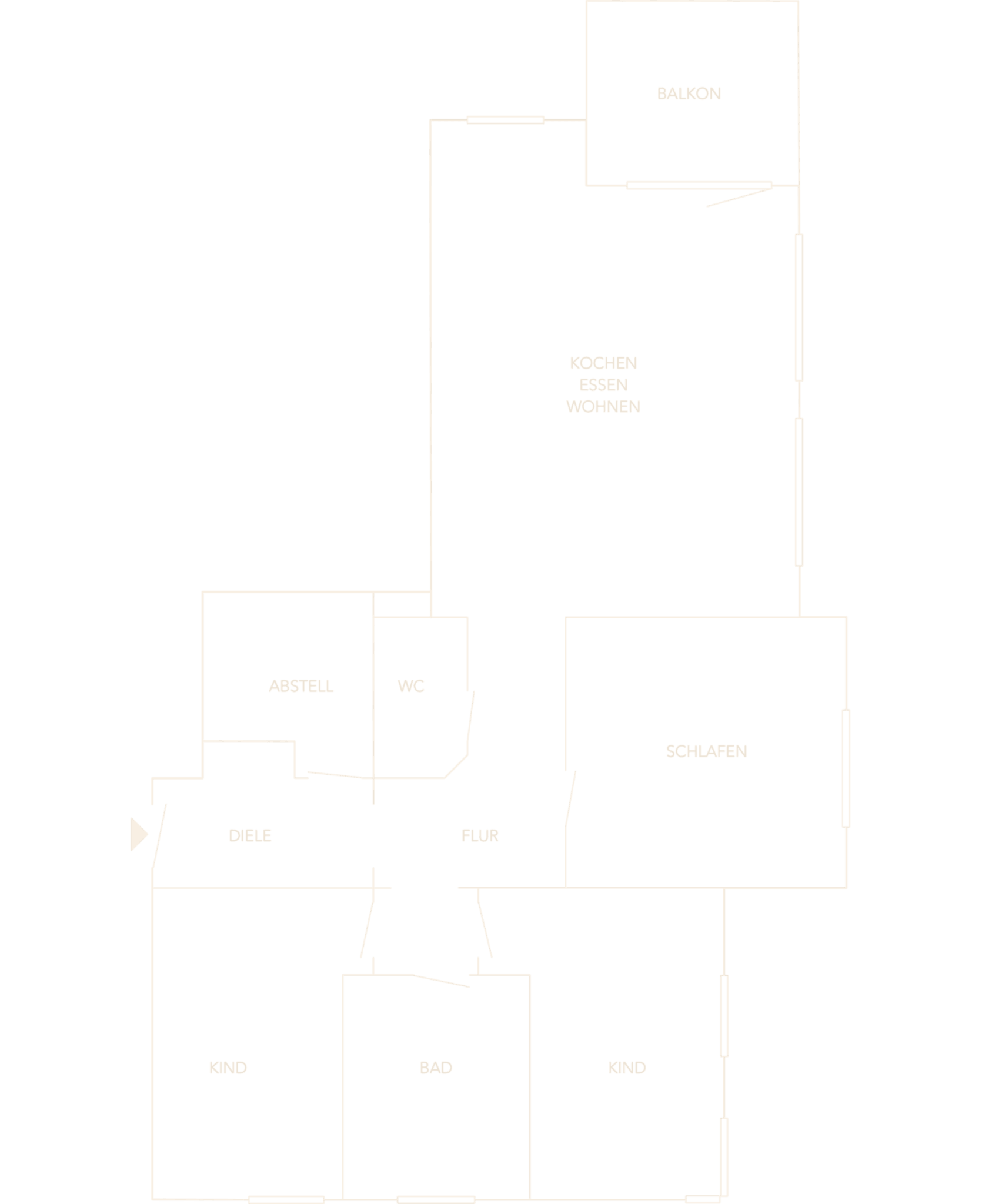 2 Zi Wohnung zum Kauf in Nuernberg St.Peter_Grundriss_Maja Prenzel IMMOBILIEN 4-Zi Wohnung zur Miete in Fürth_Grundriss_Maja Prenzel IMMOBILIEN