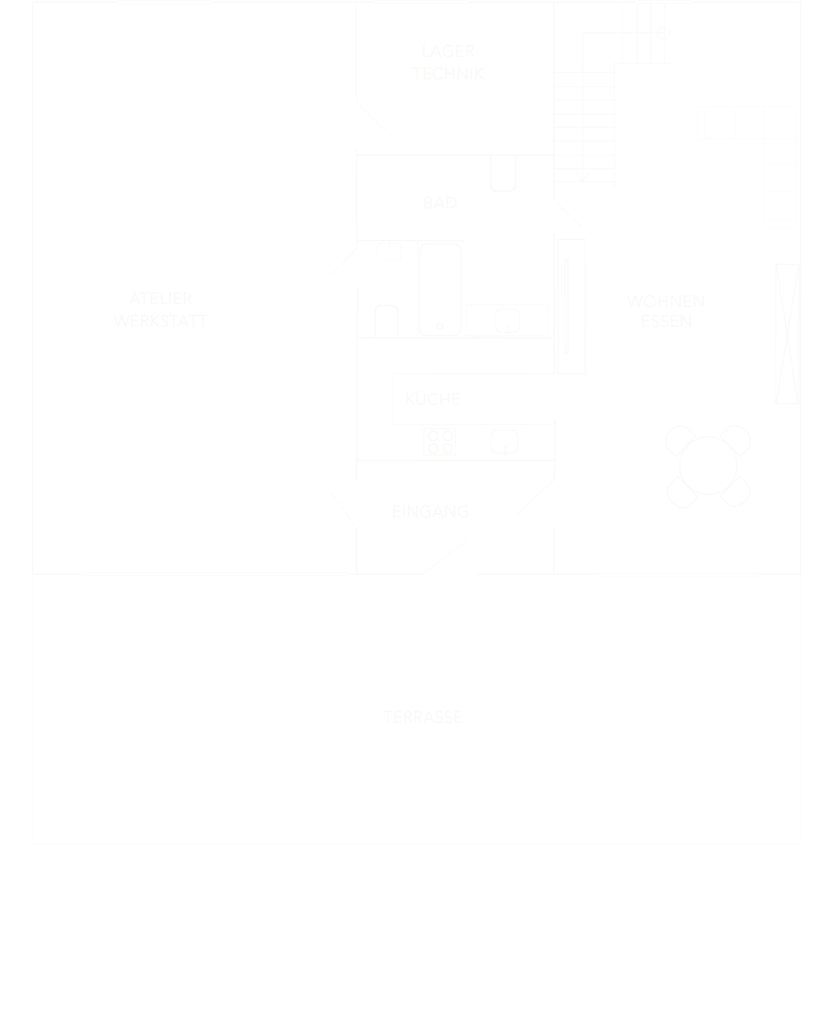 LOFT zum Kauf in Fürth- Wohnen und Arbeiten unter einem Dach_Grundriss EG_Maja Prenzel IMMOBILIEN Loft mit Atelier zum Wohnen und Arbeiten in einem alten Kasernengebäude in Fürth-Südstadtpark von Maja Prenzel IMMOBILIEN_ Immobilienmaklerin in Fürth_Grundriss EG