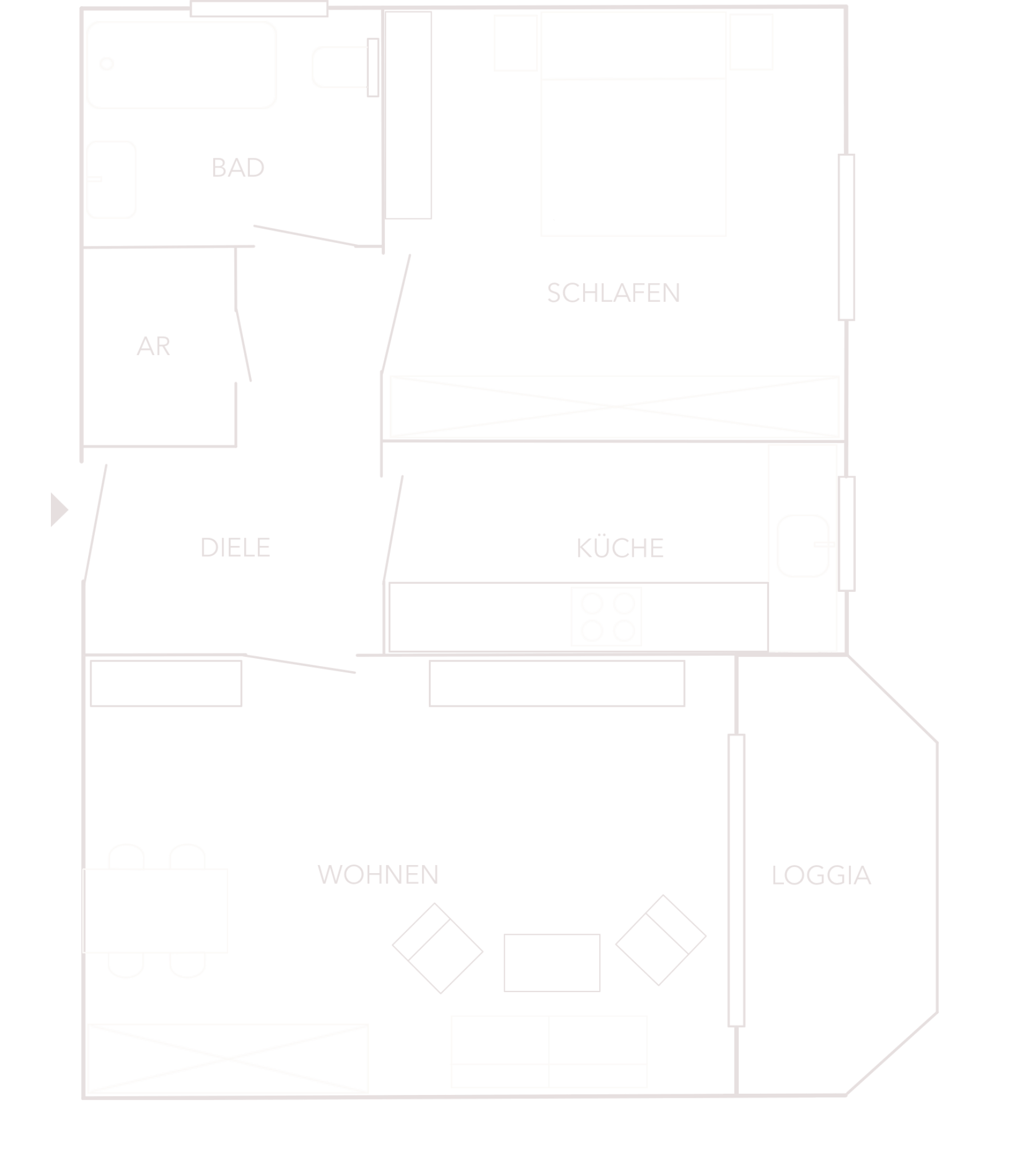 2-Zi Wohnung zum Kauf in Nürnbeg Wetzendorf_Maja Prenzel MMOBILIEN_Grundriss 2-Zi Wohnung zum Kauf in Nürnbeg Wetzendorf_Maja Prenzel MMOBILIEN_Grundriss