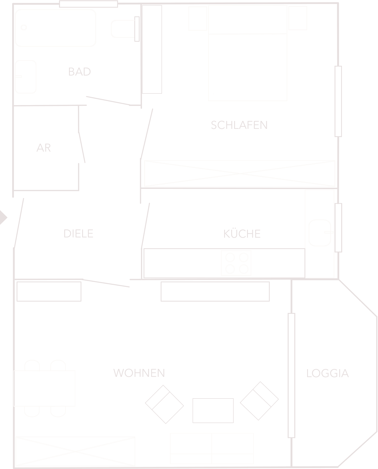 2-Zi Wohnung zum Kauf in Nürnbeg Wetzendorf_Maja Prenzel MMOBILIEN_Grundriss 2-Zi Wohnung zum Kauf in Nürnbeg Wetzendorf_Maja Prenzel MMOBILIEN_Grundriss