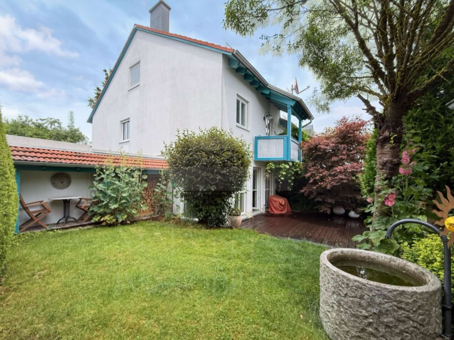 Reihenendhaus zum Kauf in Oberbeuren_Blick auf die Terrasse_Maja Prenzel IMMOBILIEN