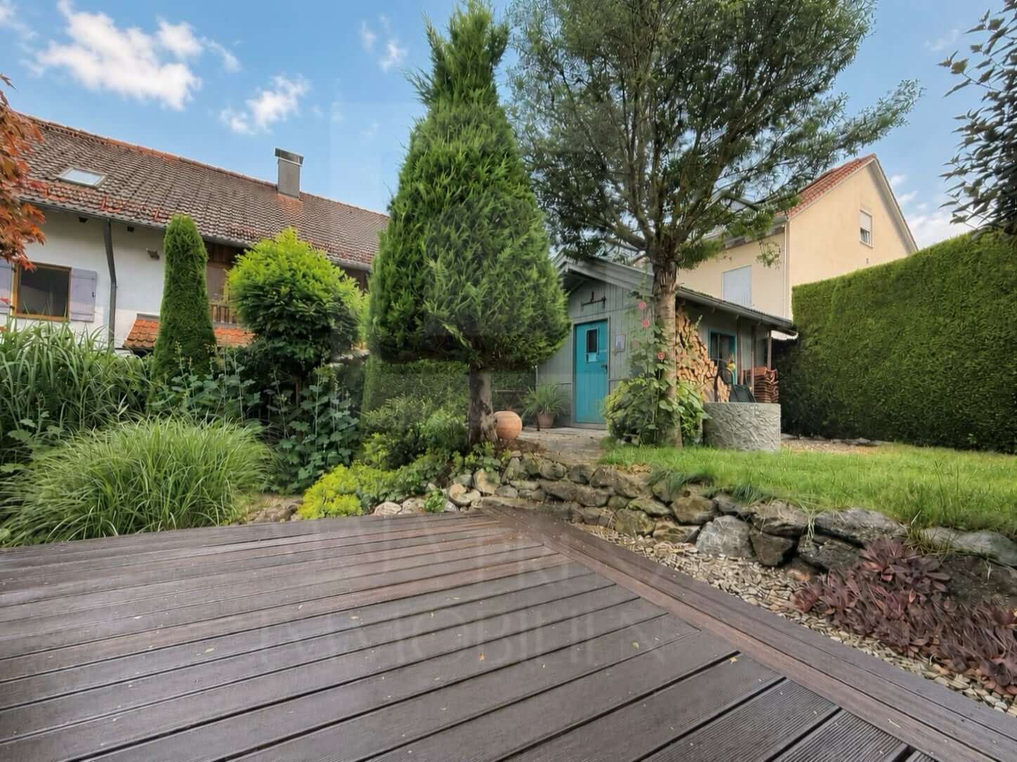 Reihenendhaus zum Kauf in Oberbeuren_Blick von der Terrasse_Maja Prenzel IMMOBILIEN